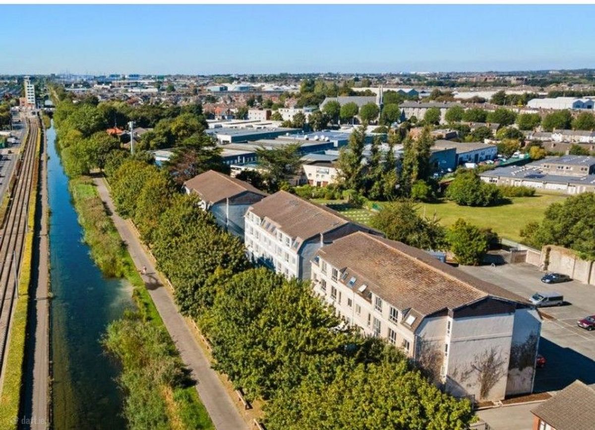Aerial view of the building beside the Grand Canal