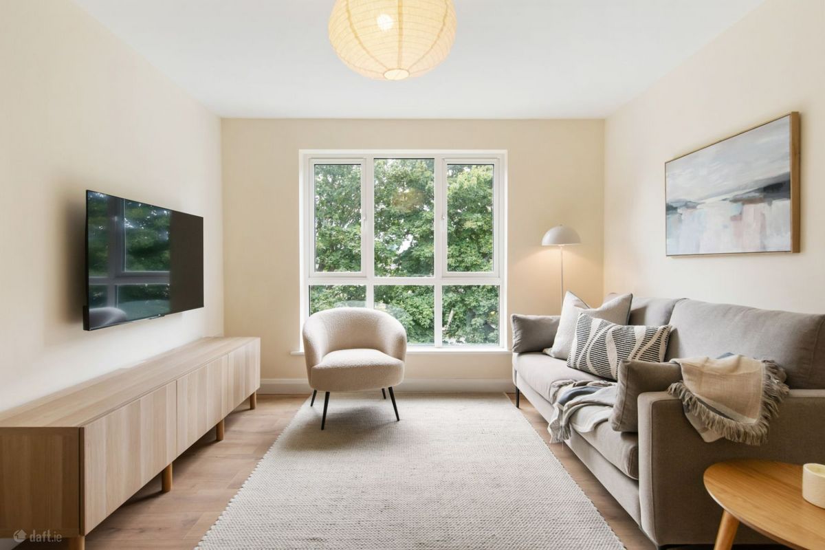 Living room with natural light